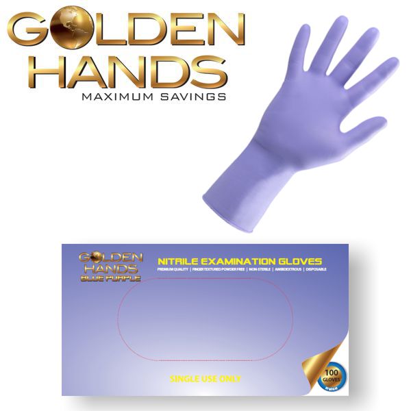Blue - Purple Nitrile Gloves